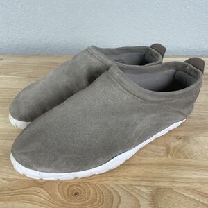Nike Air Moc Suede Taupe Tan Gray White Sole Sneaker Slip On Moccasin Men US 11